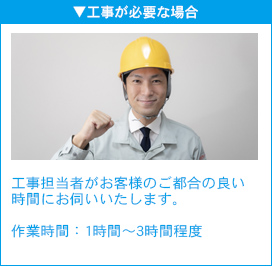 工事が必要な場合